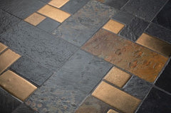 Leisteen bijzettafel Labo Zwart