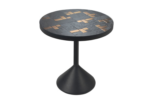 Leisteen bijzettafel Labo Zwart