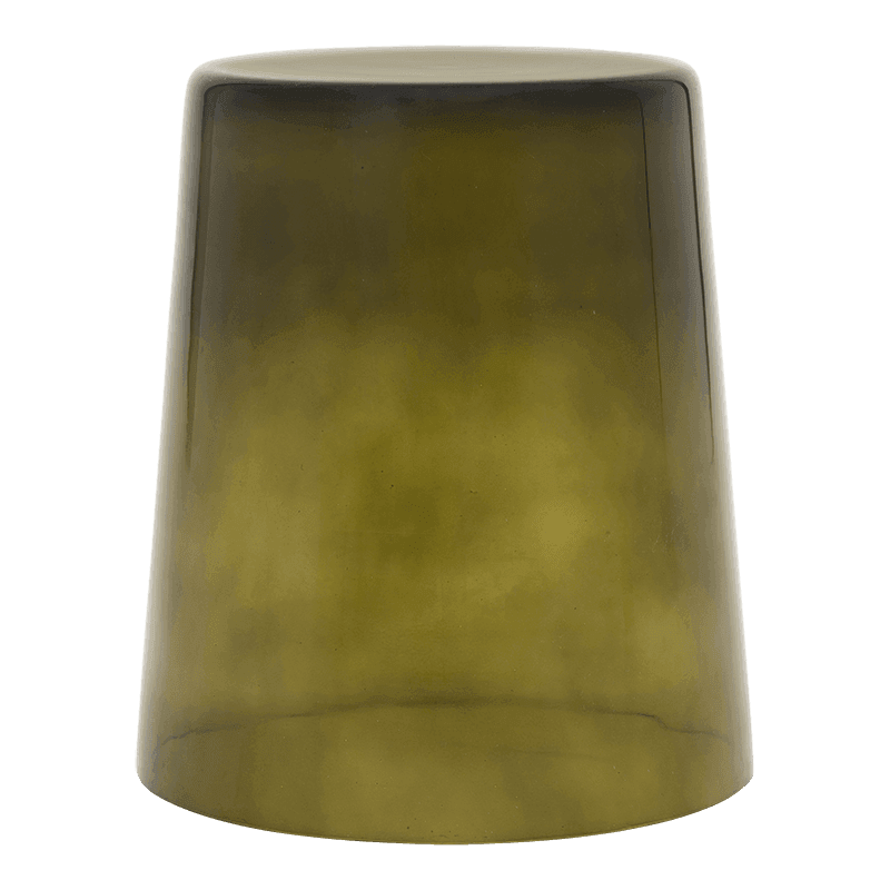 Glazen bijzettafel Kai Groen