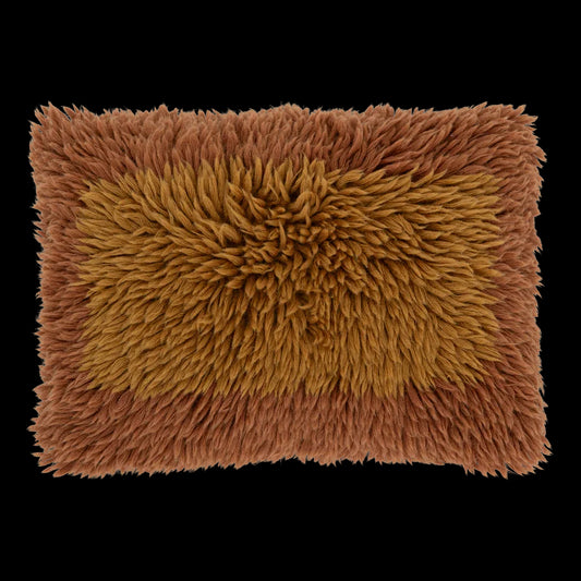 Kussen Nord bruinrood/goudbruin