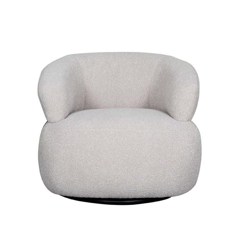 Draaistoel Valenza Naturel Bouclé