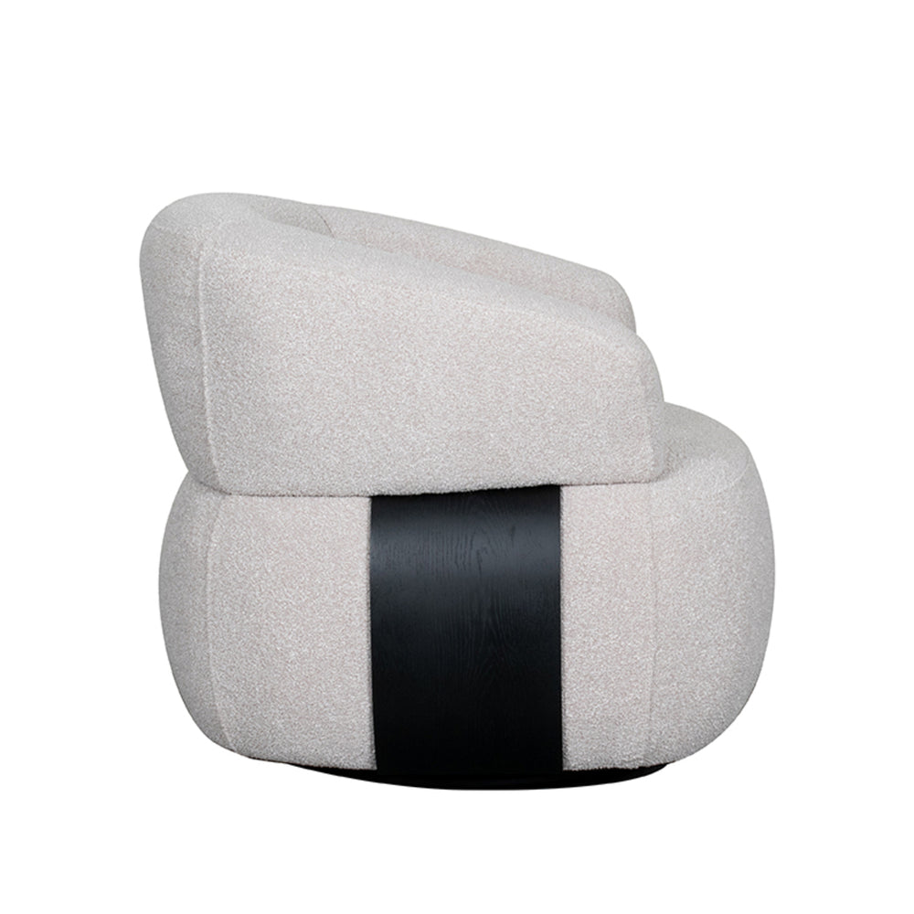 Draaistoel Valenza Naturel Bouclé