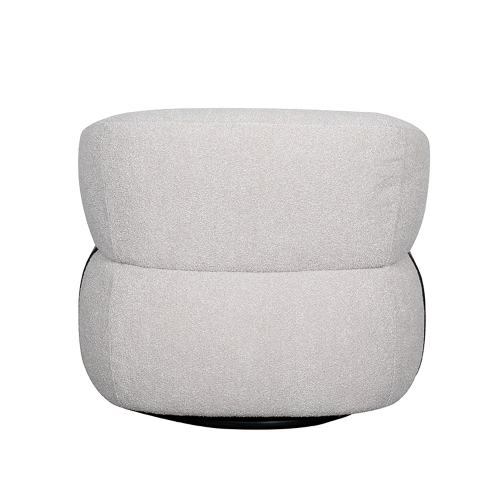 Draaistoel Valenza Naturel Bouclé