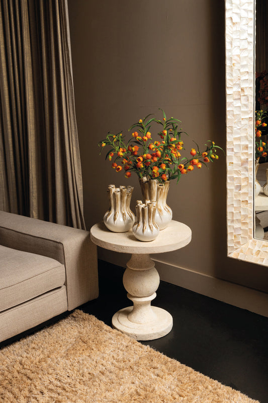 Bijzettafel Muza Cream