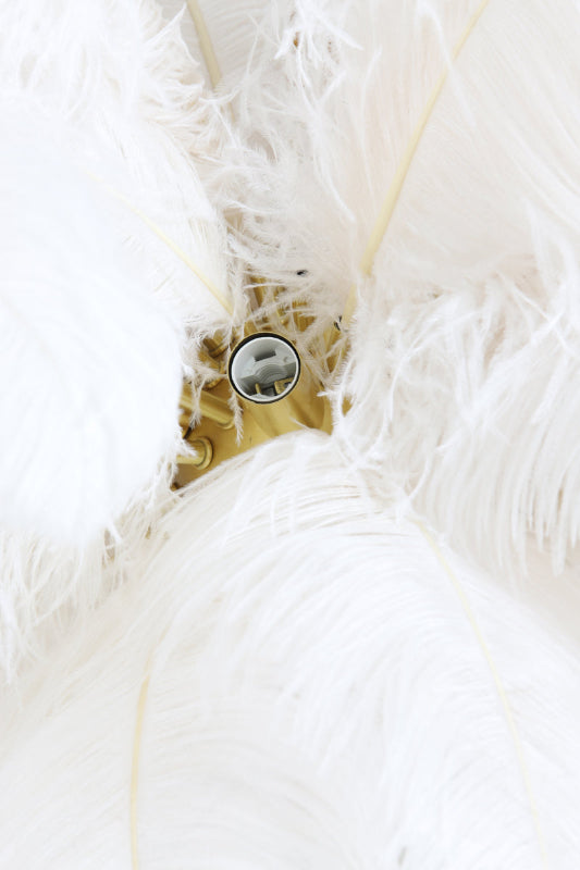 Witte FEATHER hanglamp