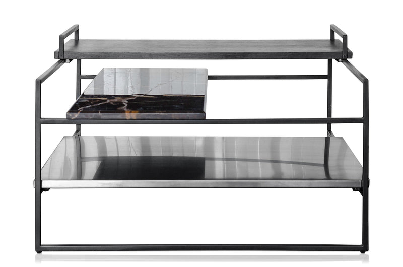 Salontafel Architect Zwart 60x60x36,5 cm