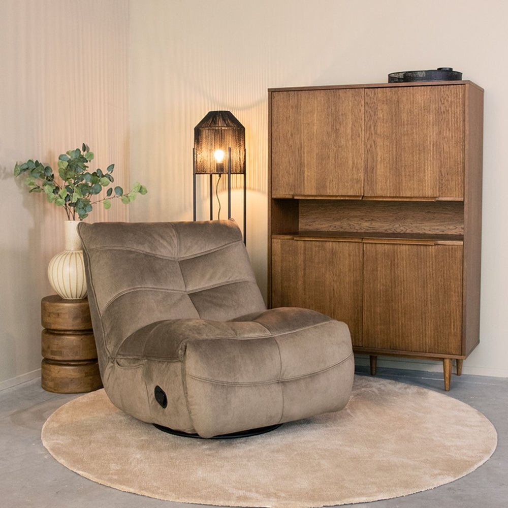 Relax- en draaifauteuil Take It Easy Taupe