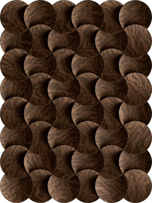 Vloerkleed Grain Line Earthy Brown