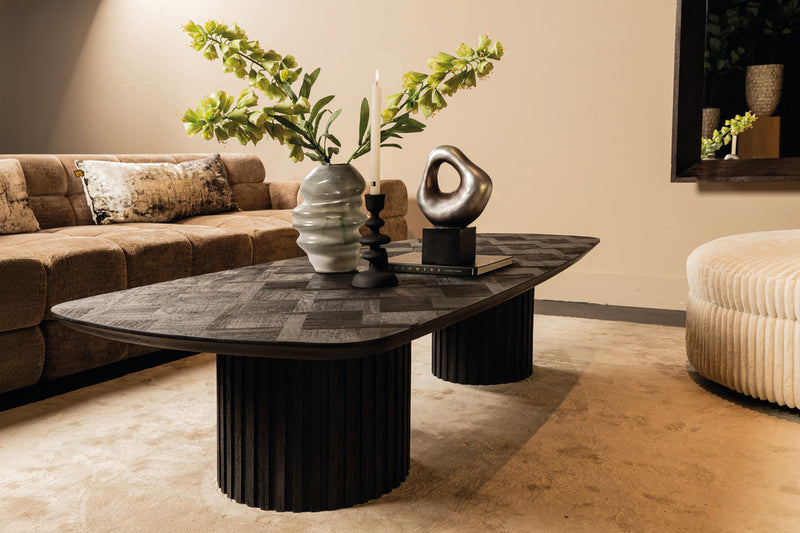 Zwart houten salontafel Fieron