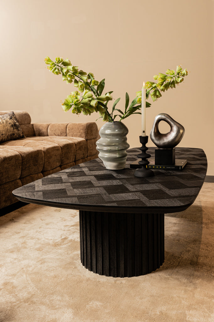 Zwart houten salontafel Fieron