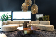 Hoekelement Lujo Modulaire bank Crème