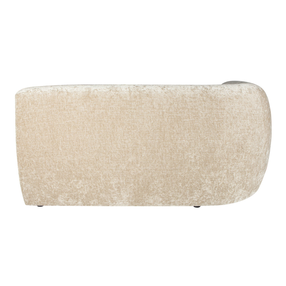 2-zits element links Lujo Modulaire bank Crème