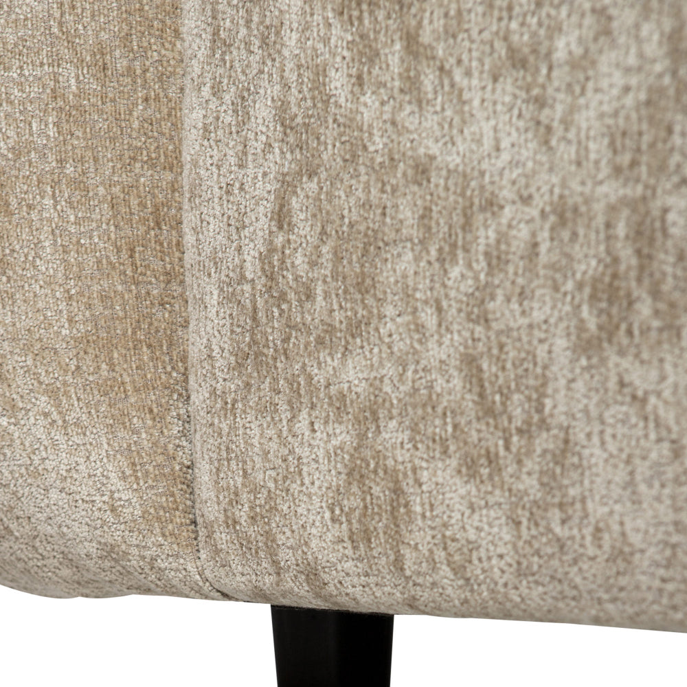 2-zits element links Lujo Modulaire bank Crème