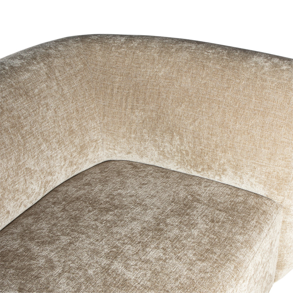 2-zits element rechts Lujo Modulaire bank Crème