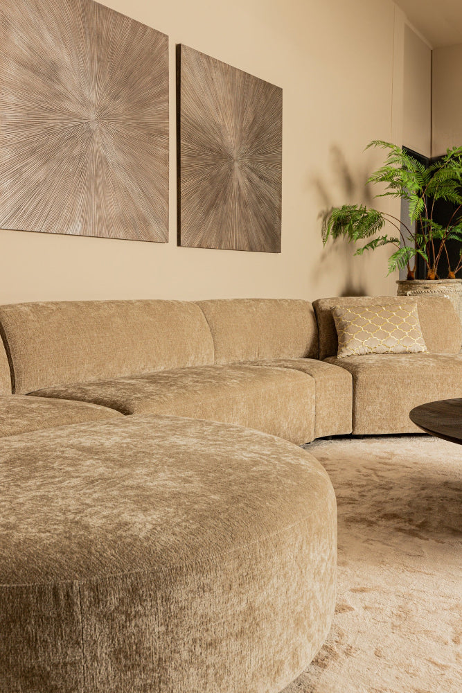 Voetenbank Lujo Modulaire bank Crème