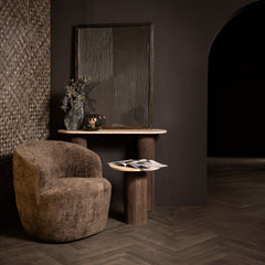 Bruine Fauteuil Nieuw Grasa