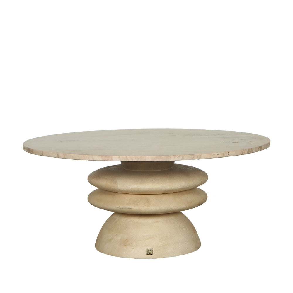 Salontafel Callain mangohout/marmer