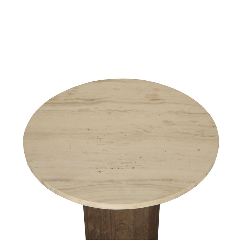 bijzettafel met marmer blad