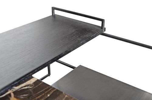 Salontafel Architect Zwart 60x60x36,5 cm