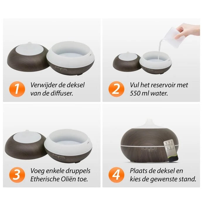 Sun Shine Pro Dark Wood Aroma Diffuser