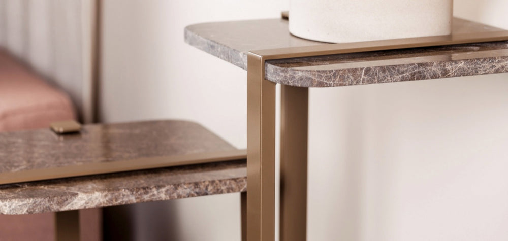 marmeren bijzettafel