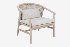 Amalfi Lounge Stoel Teak/Touw