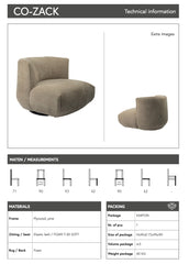 Draaifauteuil Co-Zack