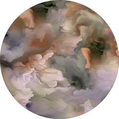 Vloerkleed Aqua Flora Rond Jasmine