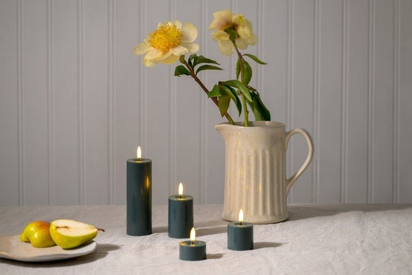 Uyuni Mini Melted LED kaars Pine Green