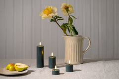 Uyuni Mini Melted LED kaars Pine Green