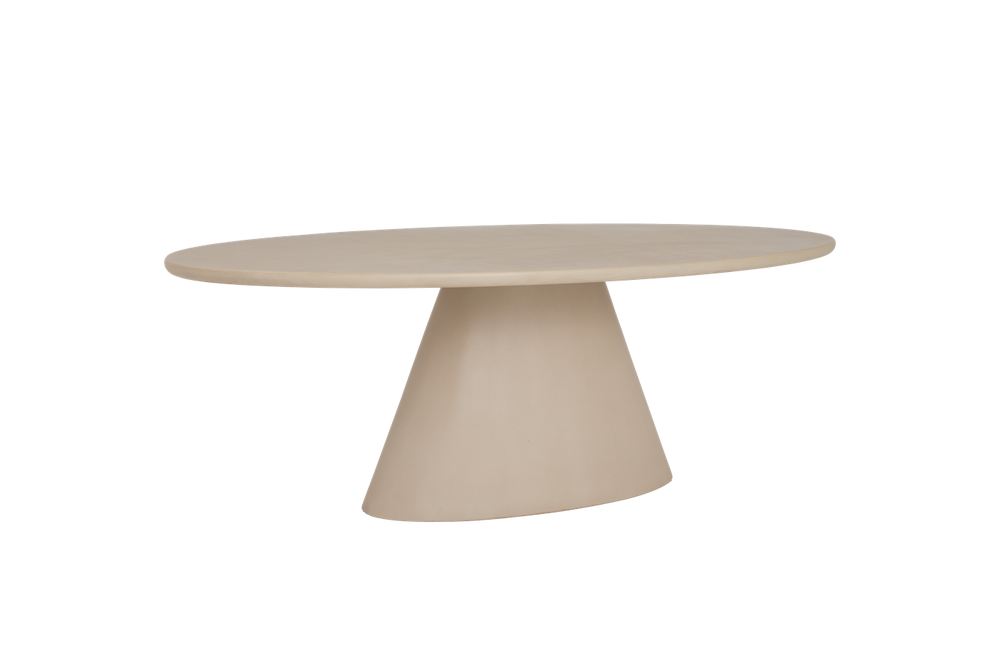 Ovalen eettafel Mello Beige 200 cm