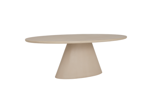 Ovalen eettafel Mello Beige 200 cm