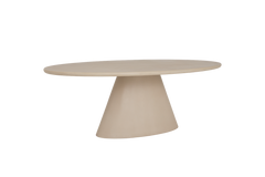 Ovalen eettafel Mello Beige 200 cm