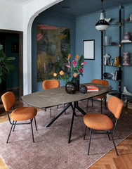 Keramische en uitschuifbare eettafel Giove Plus