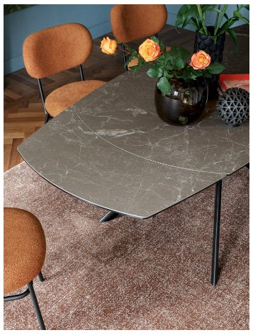 Keramische en uitschuifbare eettafel Giove Plus