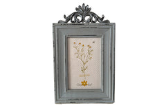 Fotolijst blauw met krullen