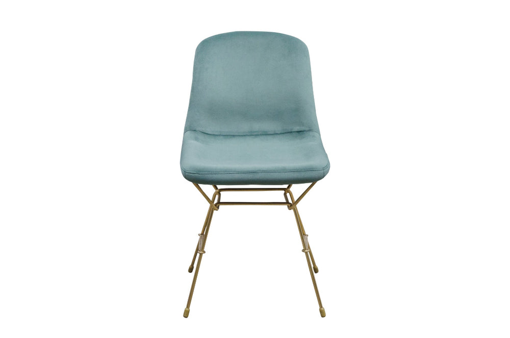 fluwelen eetkamerstoel