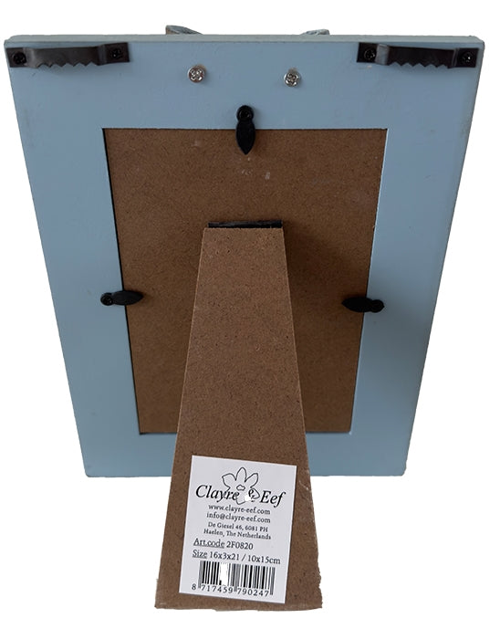 Fotolijst blauw met strik