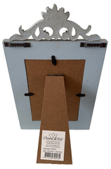 Fotolijst blauw met krullen