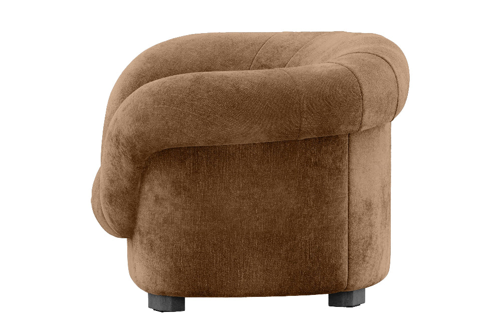 bruine fauteuil