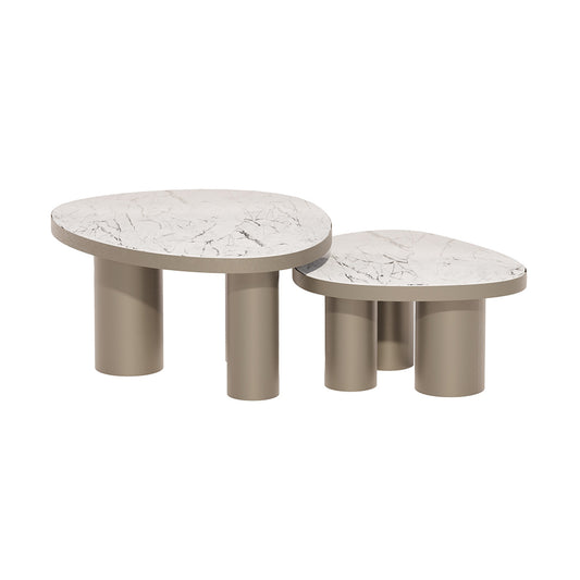 Marmer- keramieken salontafel Letto