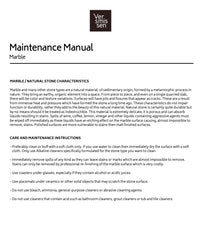 onderhoudsinstructies marmer