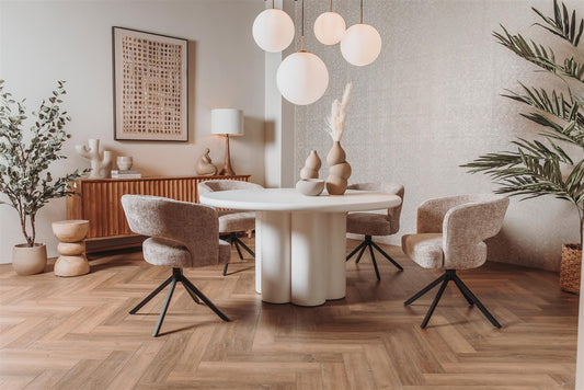 witte betonlook tafel