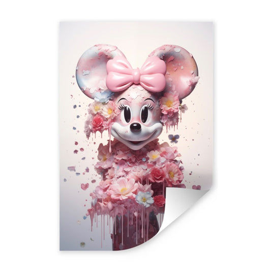 Poster Minnie met strik