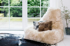 Schapenvacht zitzak Taupe