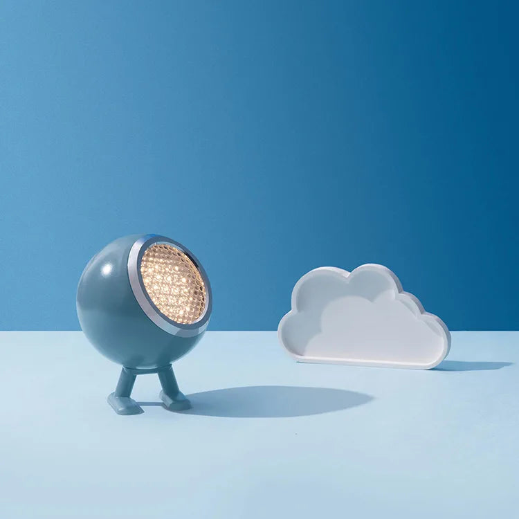 Oplaadbare tafellamp Norbitt cloudy blue