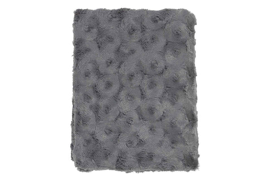 Plaid LUGGA donkergrijs 130x180 cm