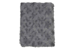 Plaid LUGGA donkergrijs 130x180 cm