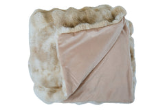 Plaid Teddy beige bubble 130x170 cm