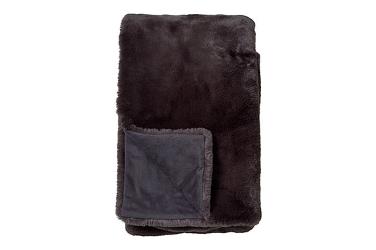 Plaid ZINZI Raven zwart